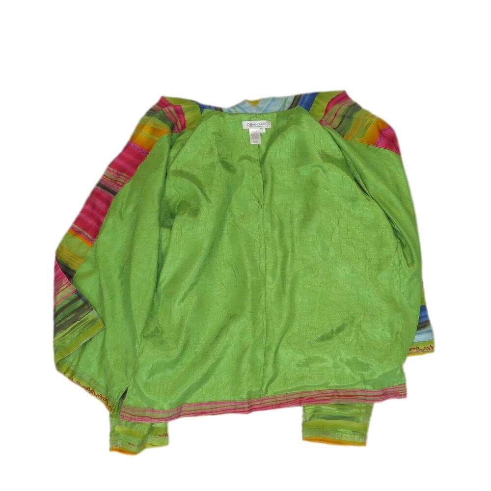 Coldwater Creek Large Brightly Colored Jacket - Picture 3 of 5